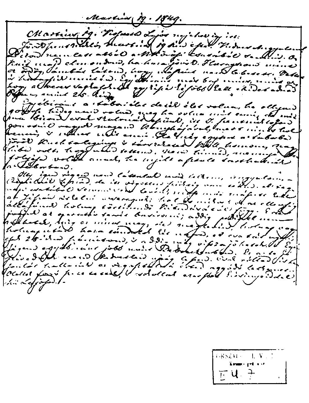 Kossuth levele